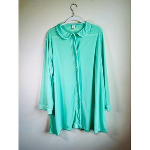 1960s mint green sears nightie